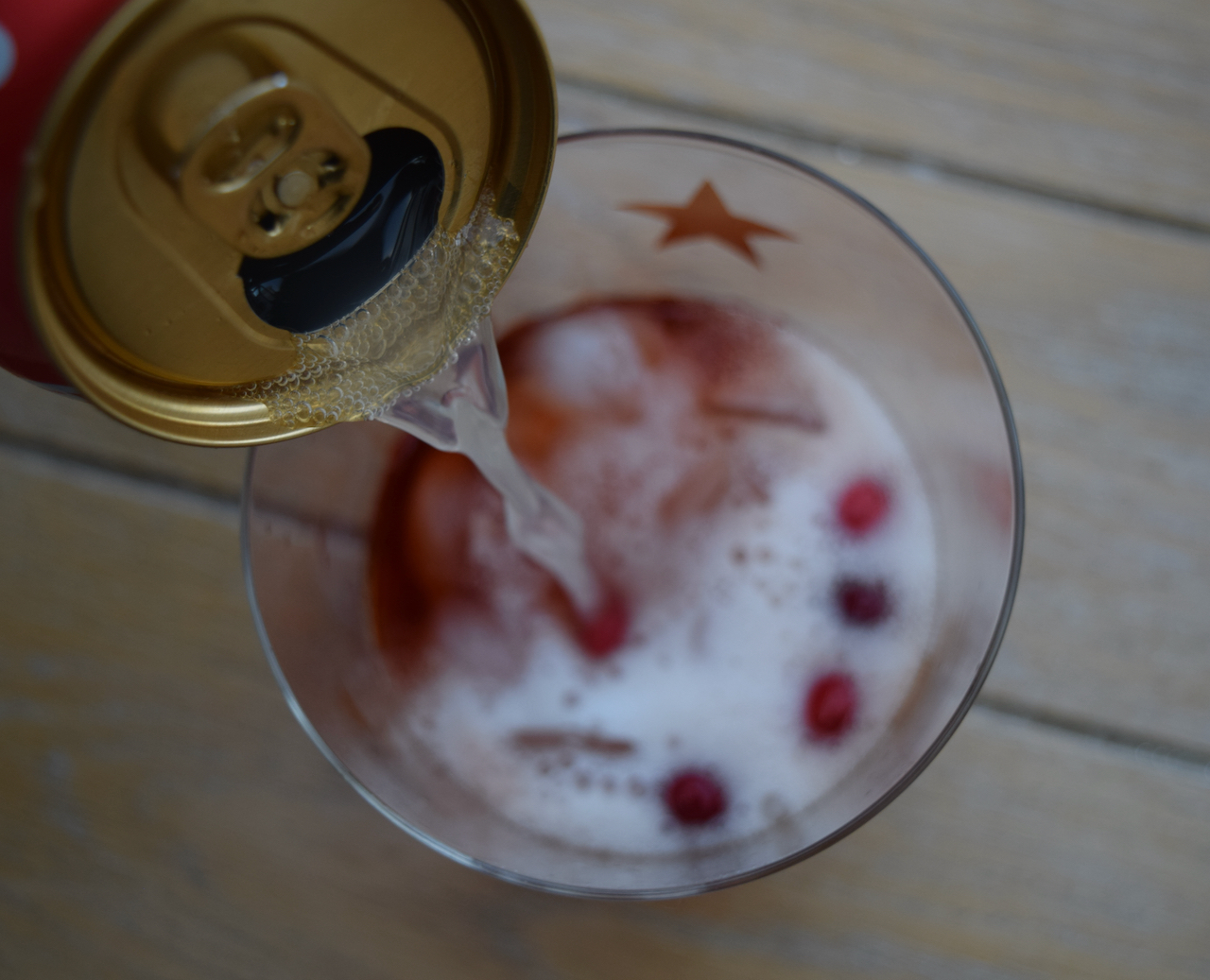 Cranberry Rum Dark and Stormy recipe from Lucy Loves Food Blog