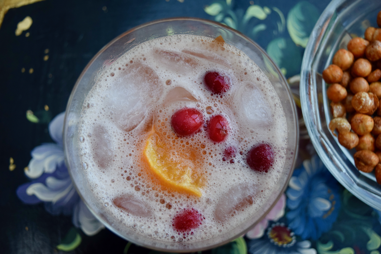 Cranberry Rum Dark and Stormy recipe from Lucy Loves Food Blog