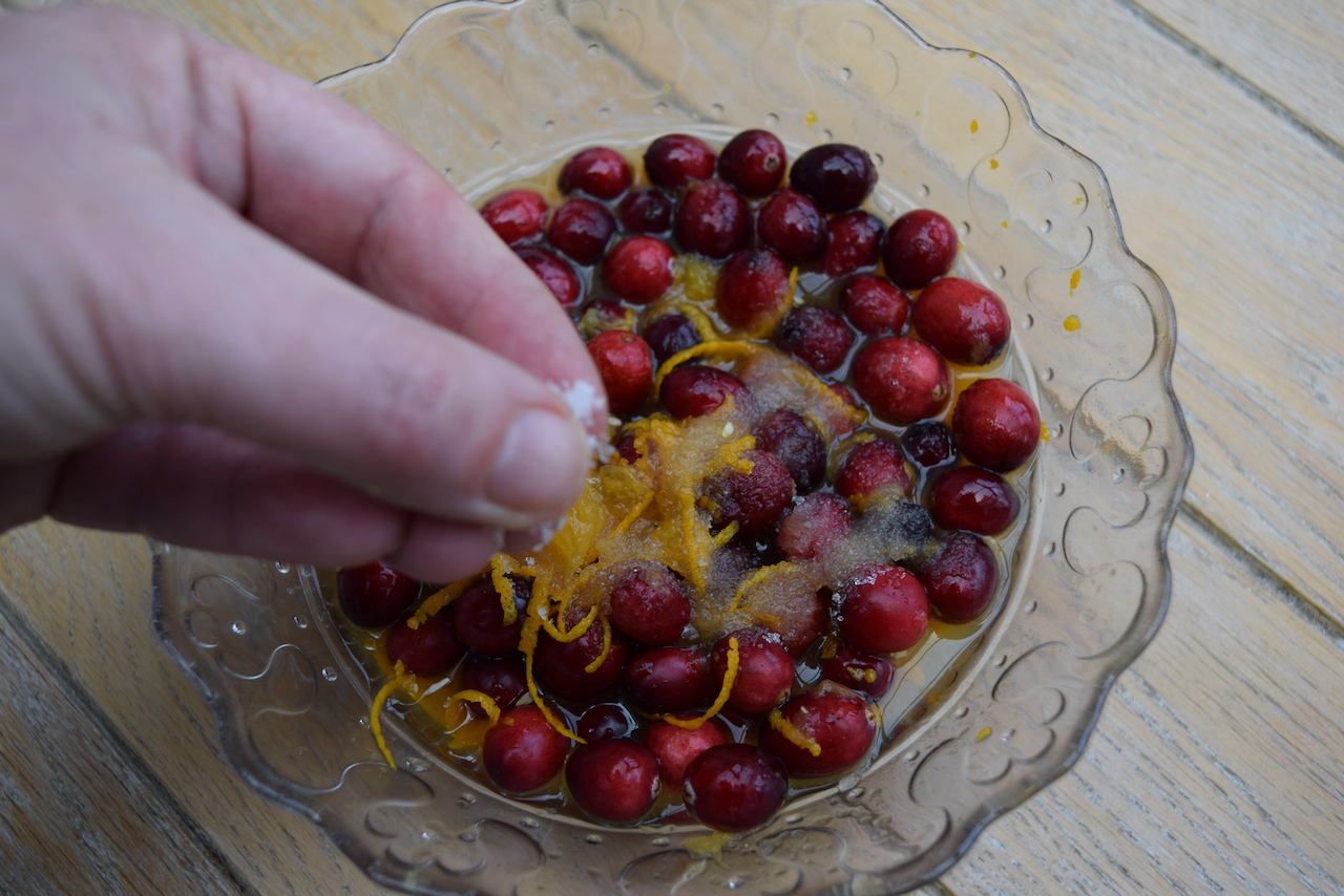 Baked Brie with Cranberry Jam recipe from Lucy Loves Food blog