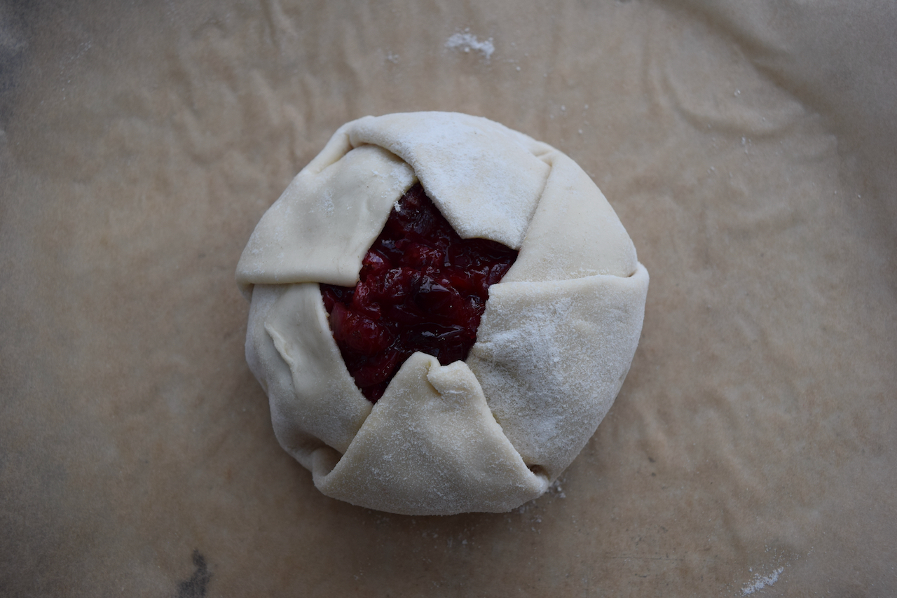 Baked Brie with Cranberry Jam recipe from Lucy Loves Food blog