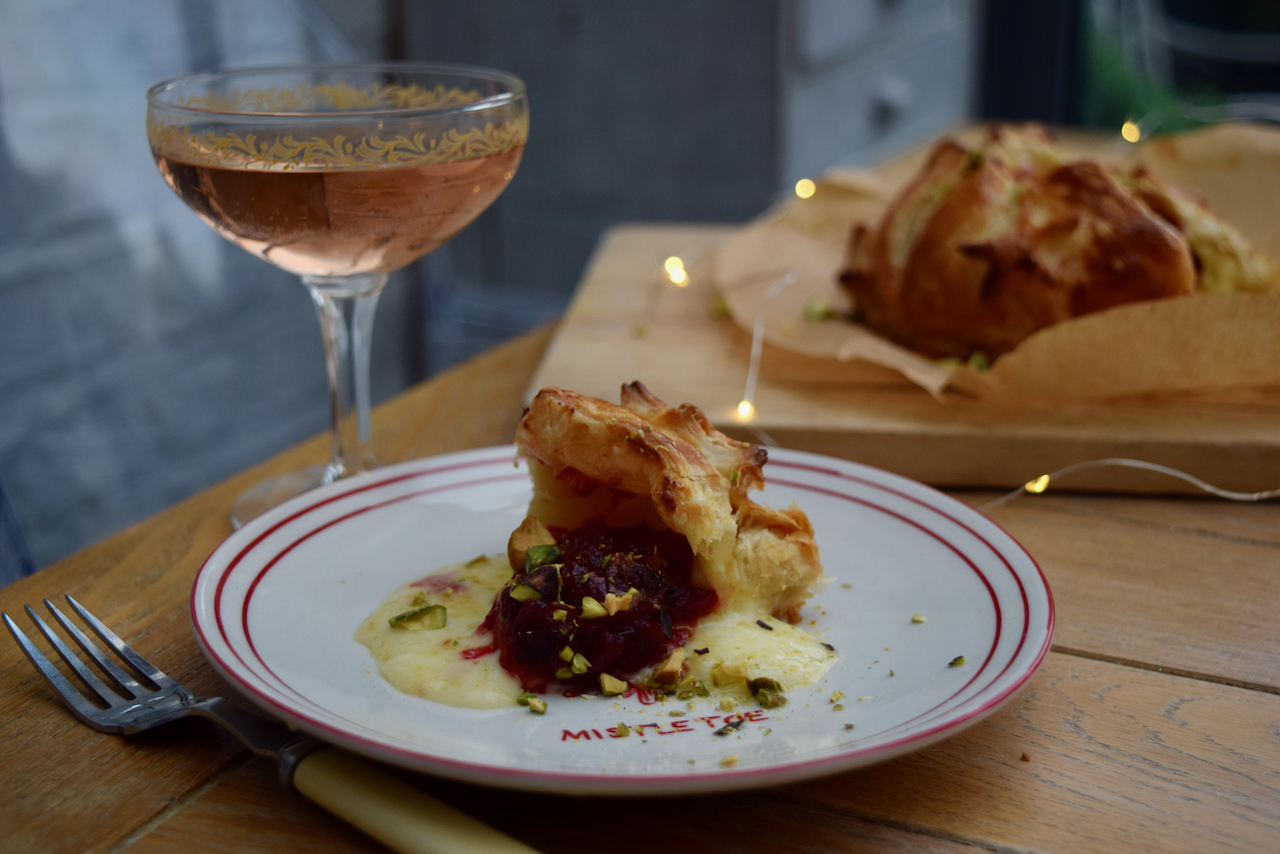 Baked Brie with Cranberry Jam recipe from Lucy Loves Food blog