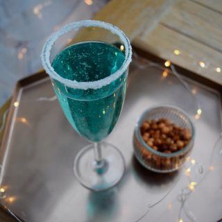 Jack Frost Bellini cocktail from Lucy Loves Food Blog