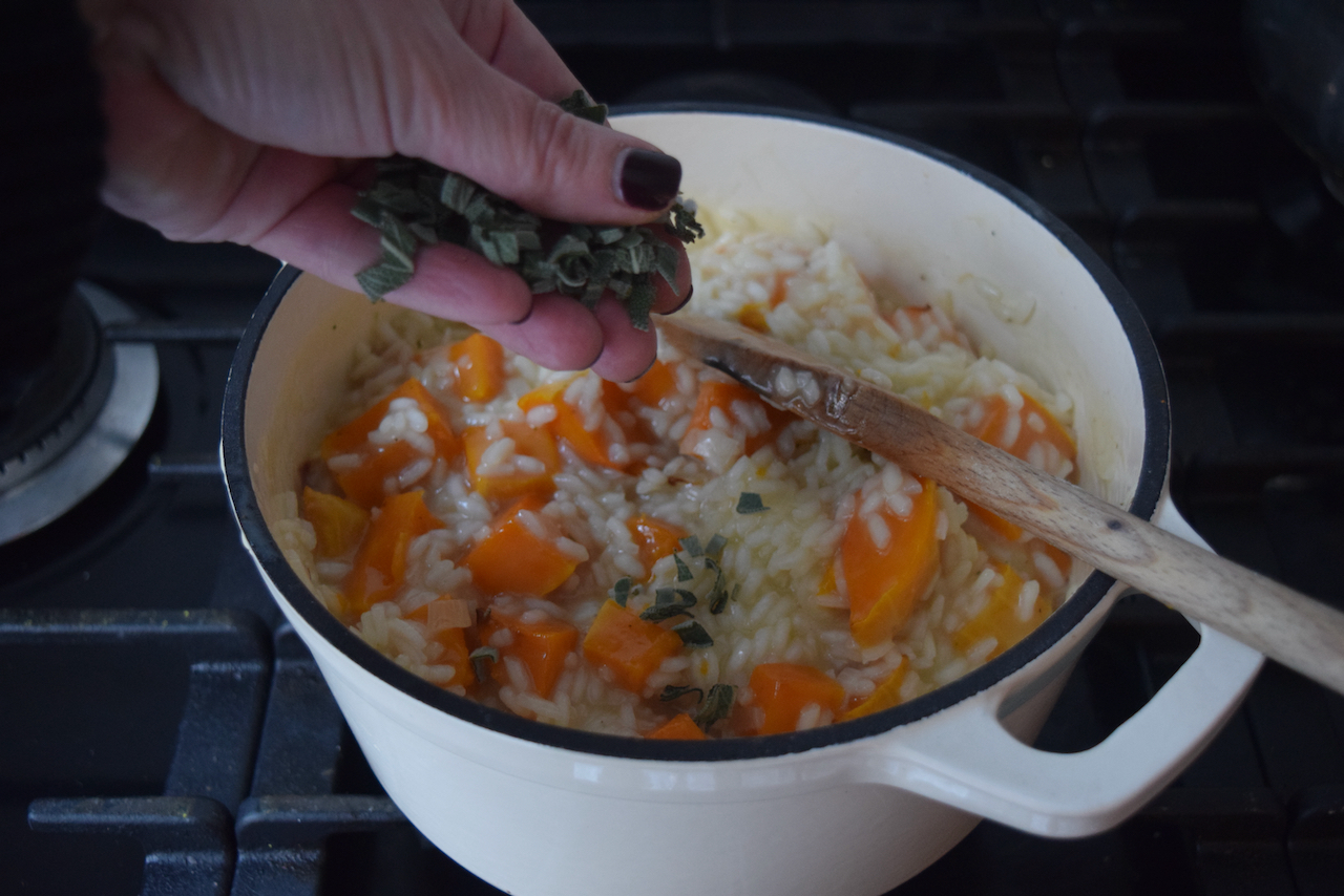 Roast Butternut and Taleggio Risotto recipe from Lucy Loves Food Blog
