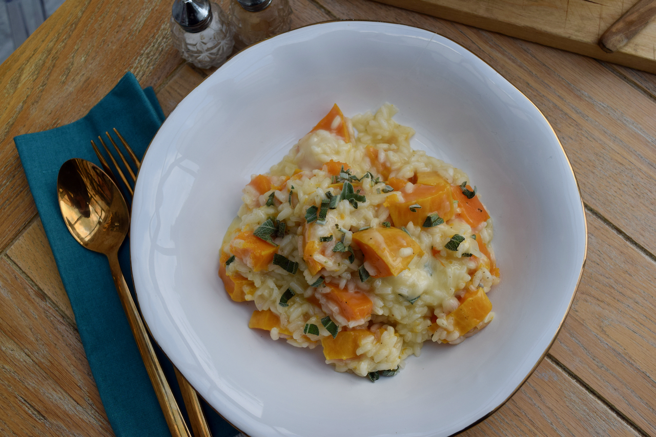 Roast Butternut and Taleggio Risotto recipe from Lucy Loves Food Blog