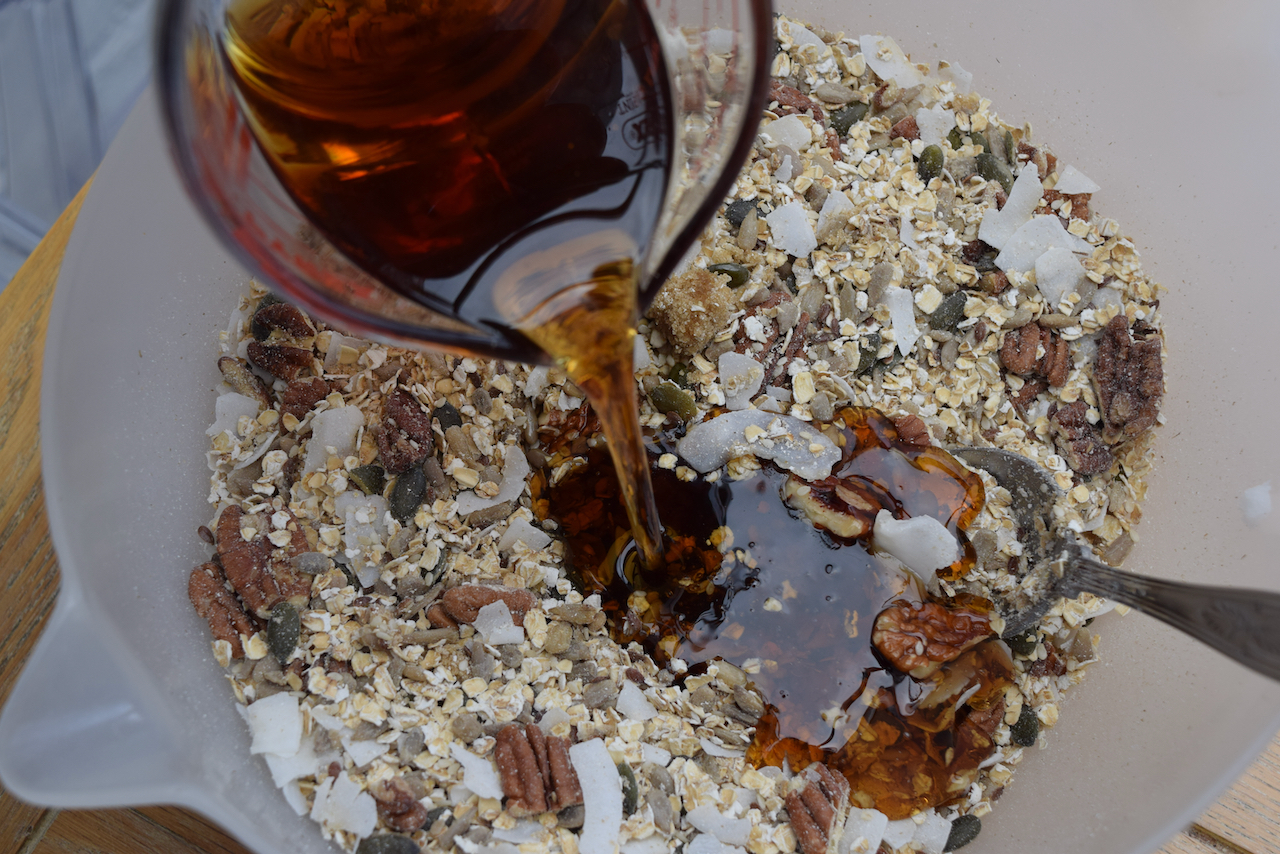 Maple Pecan Granola Recipe from Lucy Loves Food Blog