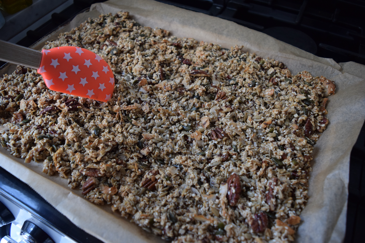 Maple Pecan Granola Recipe from Lucy Loves Food Blog