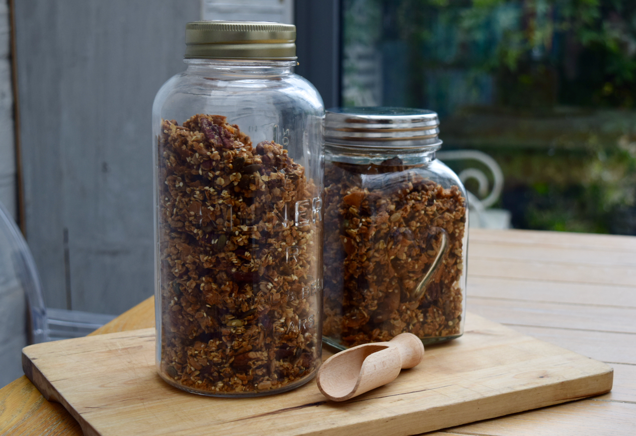 Maple Pecan Granola Recipe from Lucy Loves Food Blog