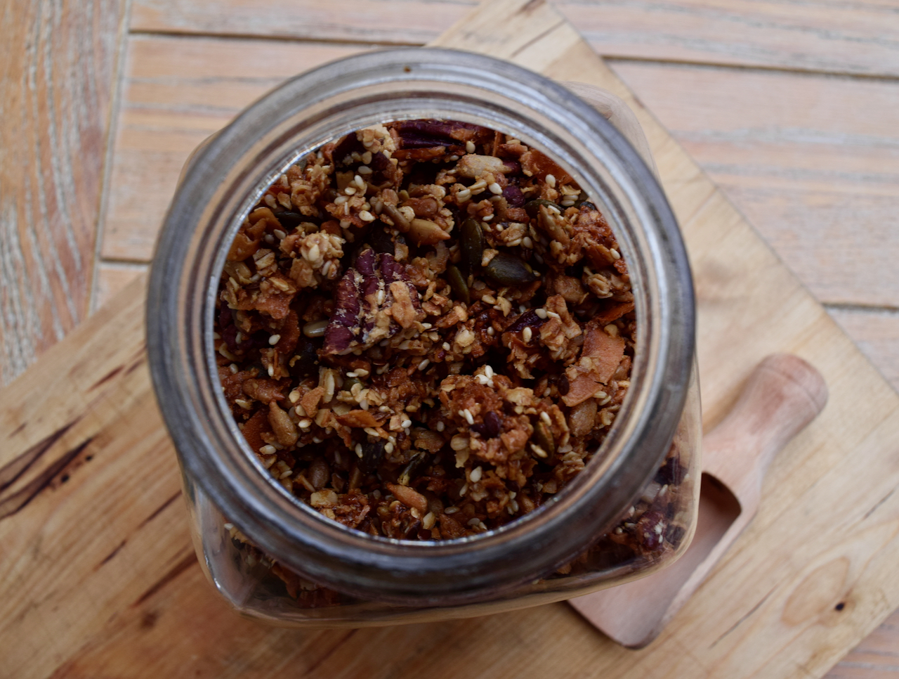 Maple Pecan Granola Recipe from Lucy Loves Food Blog