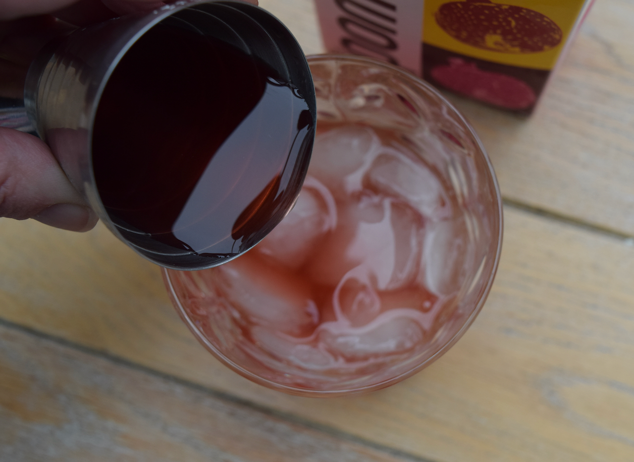 Pomegranate Gin Fizz recipe from Lucy Loves Food Blog