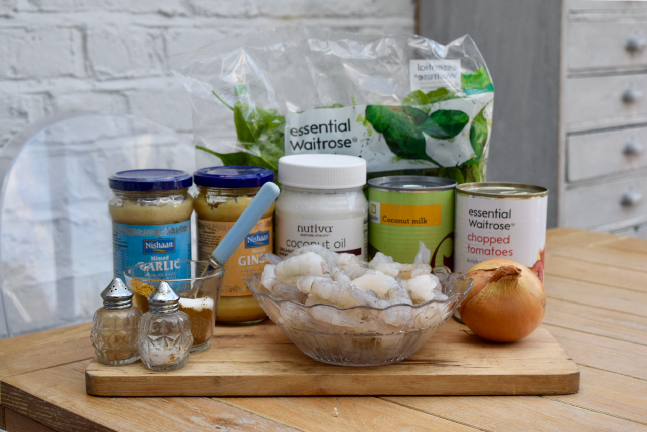 Quick Coconut Prawn Curry recipe from Lucy Loves Food Blog