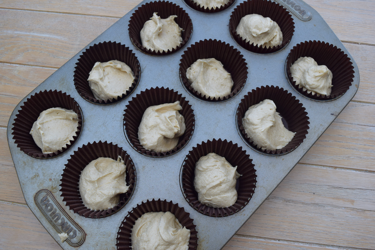 Salted Caramel Cupcakes recipe from Lucy Loves Food Blog
