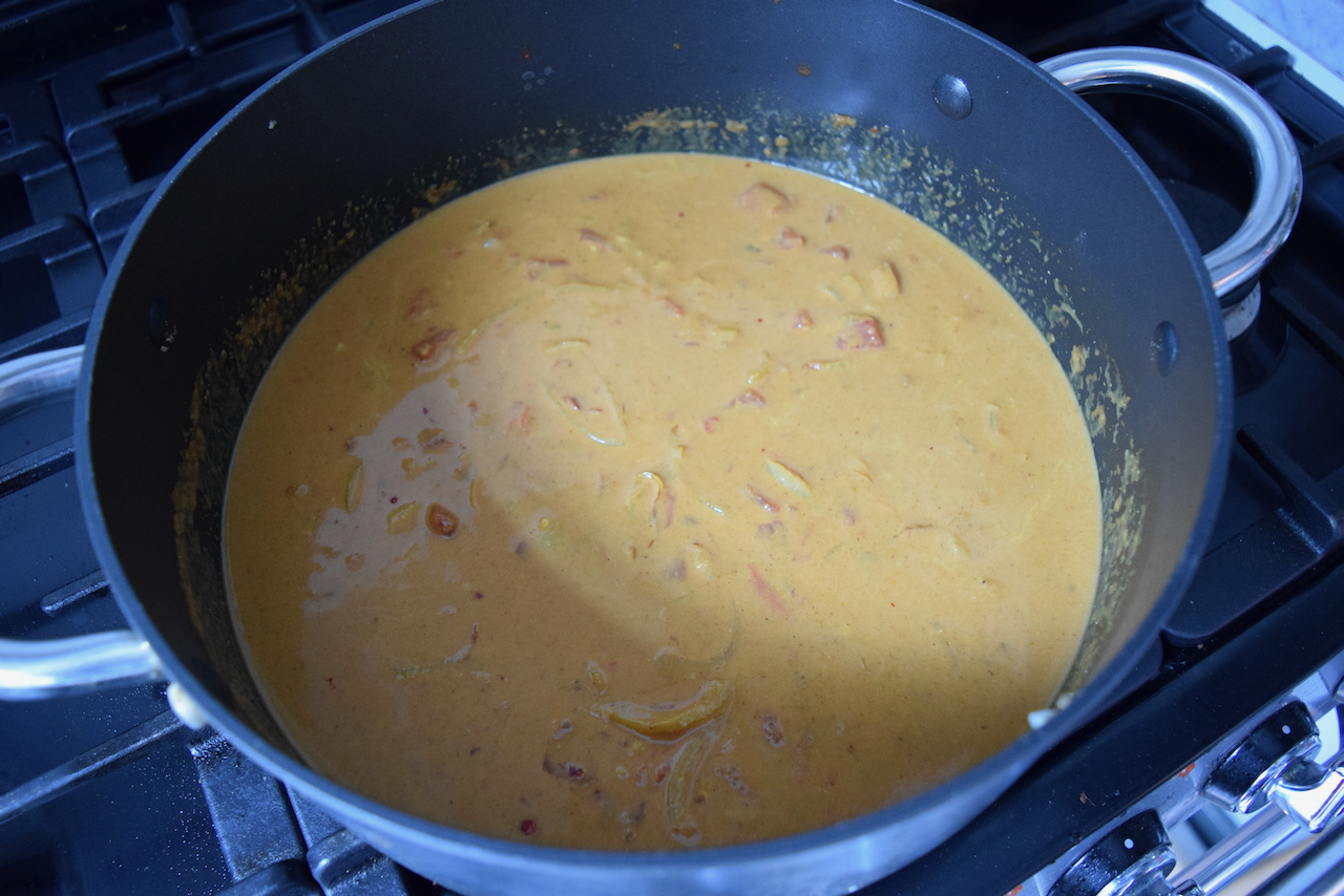 Quick Coconut Prawn Curry recipe from Lucy Loves Food Blog