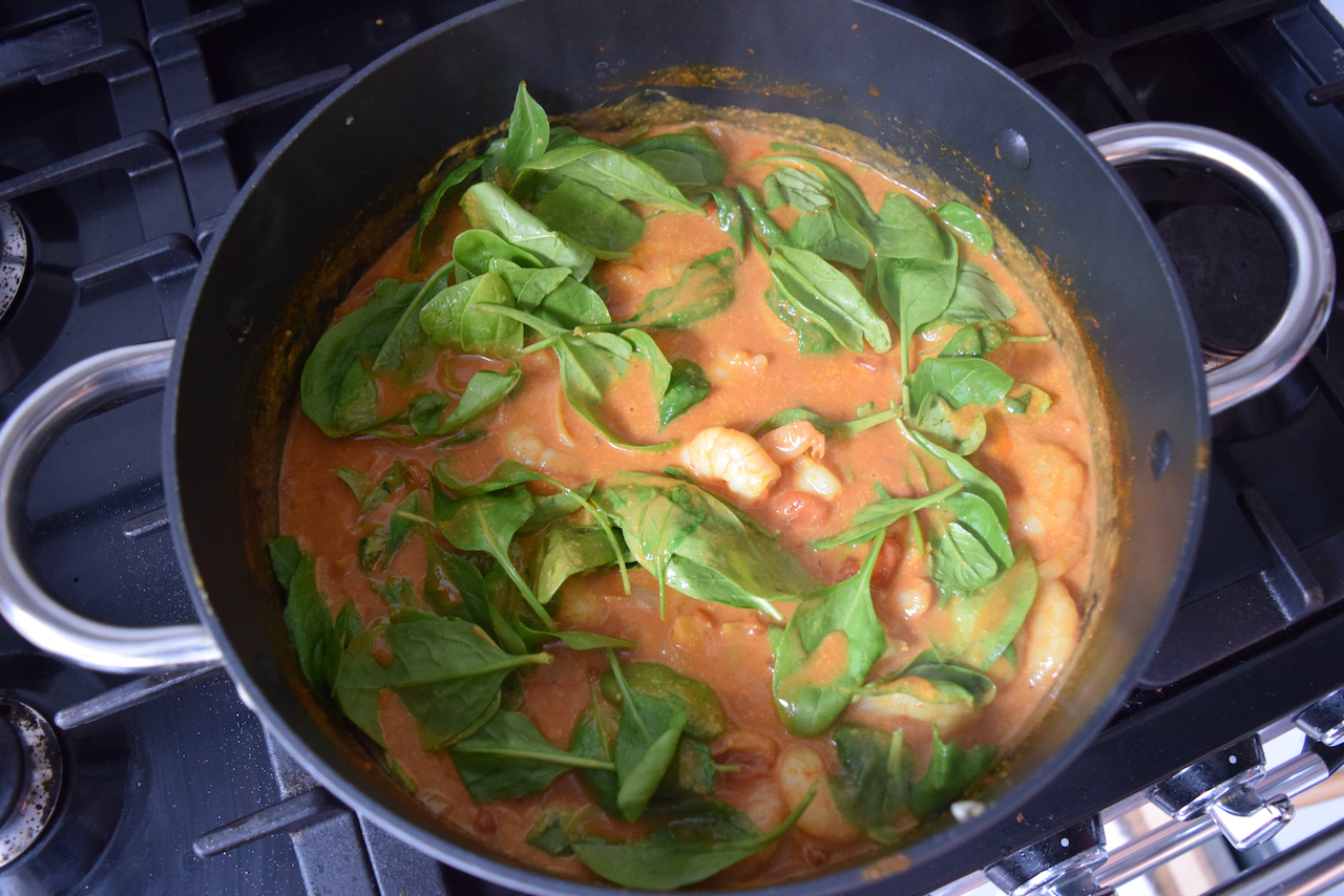 Quick Coconut Prawn Curry recipe from Lucy Loves Food Blog