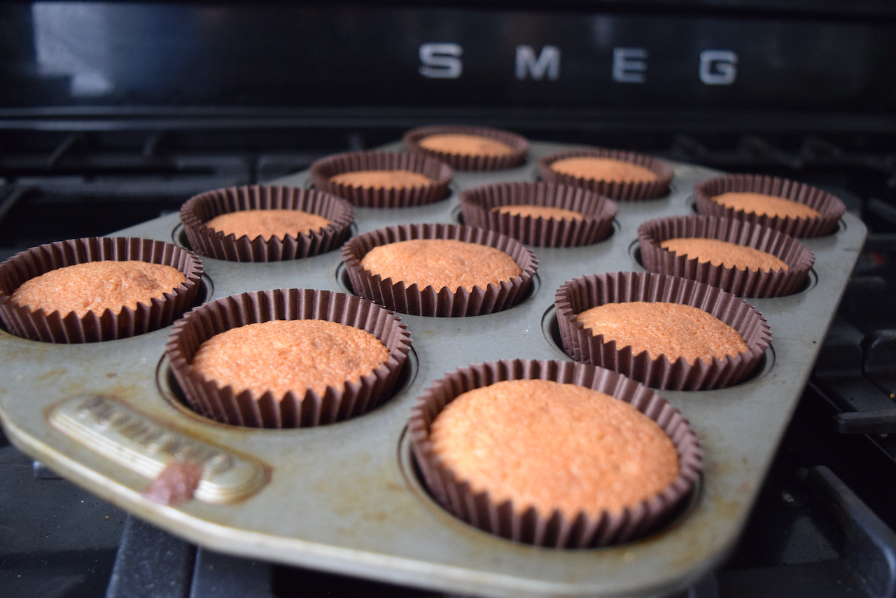 Salted Caramel Cupcakes recipe from Lucy Loves Food Blog