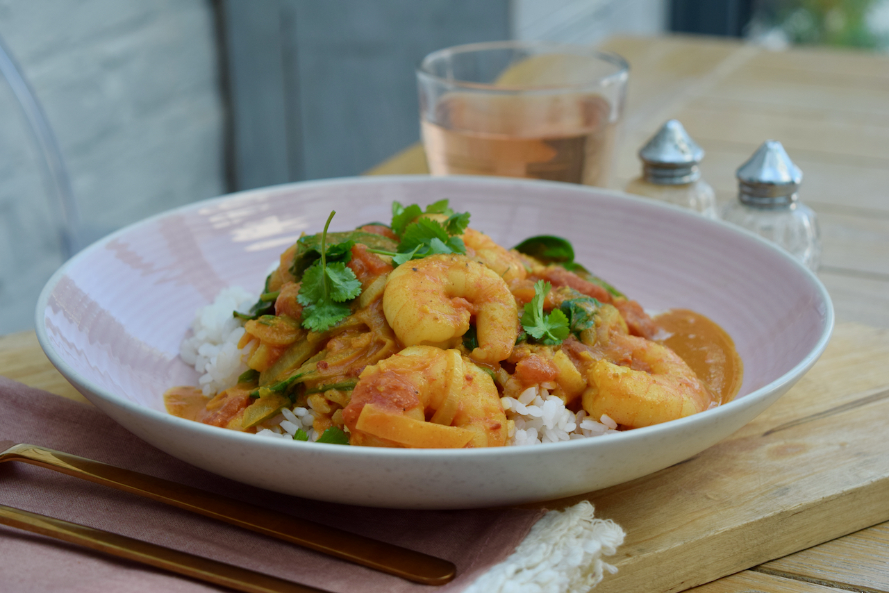 Quick Coconut Prawn Curry recipe from Lucy Loves Food Blog