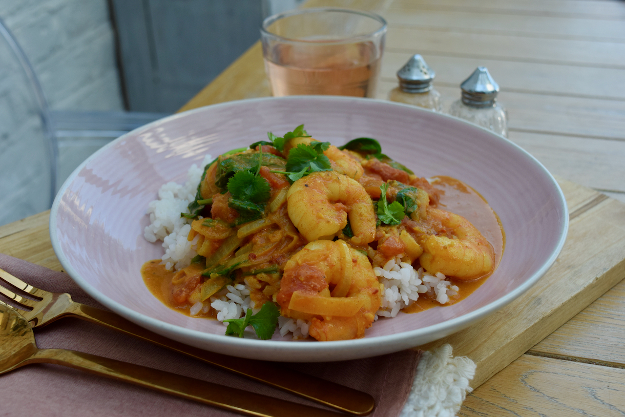 Quick Coconut Prawn Curry recipe from Lucy Loves Food Blog