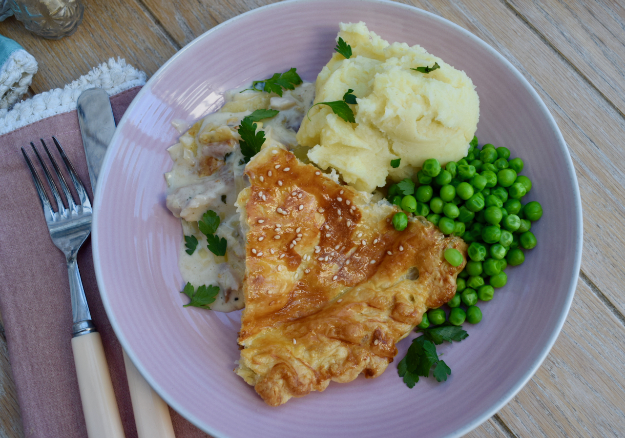 Spring Chicken Pie recipe from Lucy Loves Food Blog