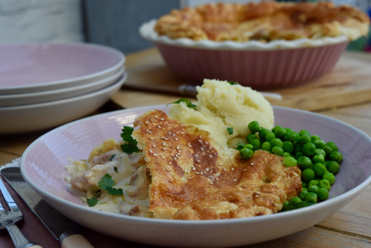 Spring Chicken Pie recipe from Lucy Loves Food Blog