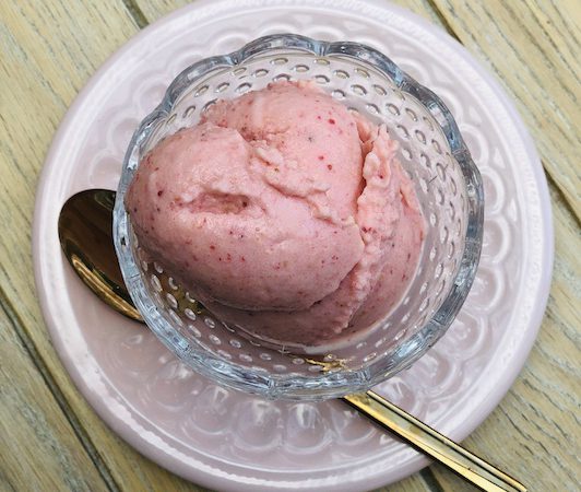 Super Quick Frozen Fruit Yoghurt recipe from Lucy Loves Food Blog