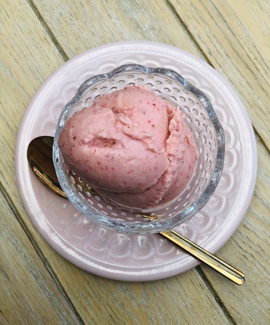 Super Quick Frozen Fruit Yoghurt recipe from Lucy Loves Food Blog