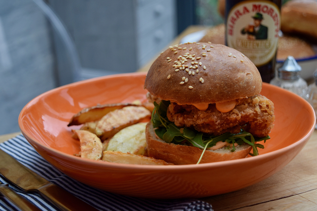 Best Fried Chicken Burger from Lucy Loves Food Blog