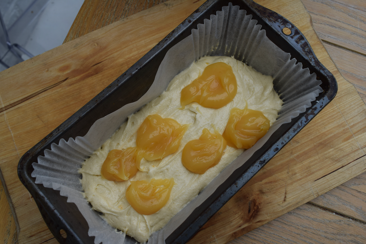 Lemon Curd Loaf Cake recipe from Lucy Loves Food Blog