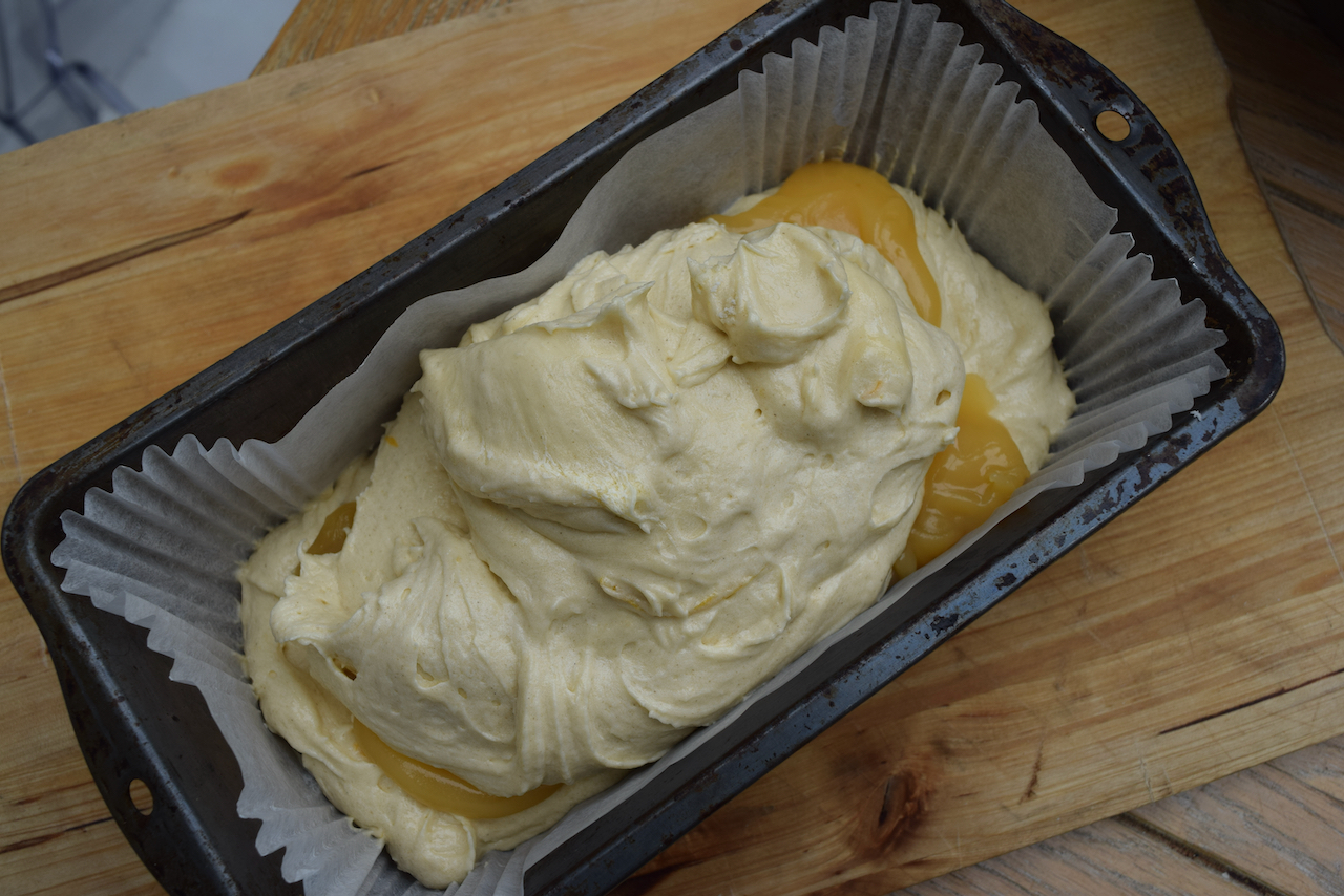 Lemon Curd Loaf Cake recipe from Lucy Loves Food Blog