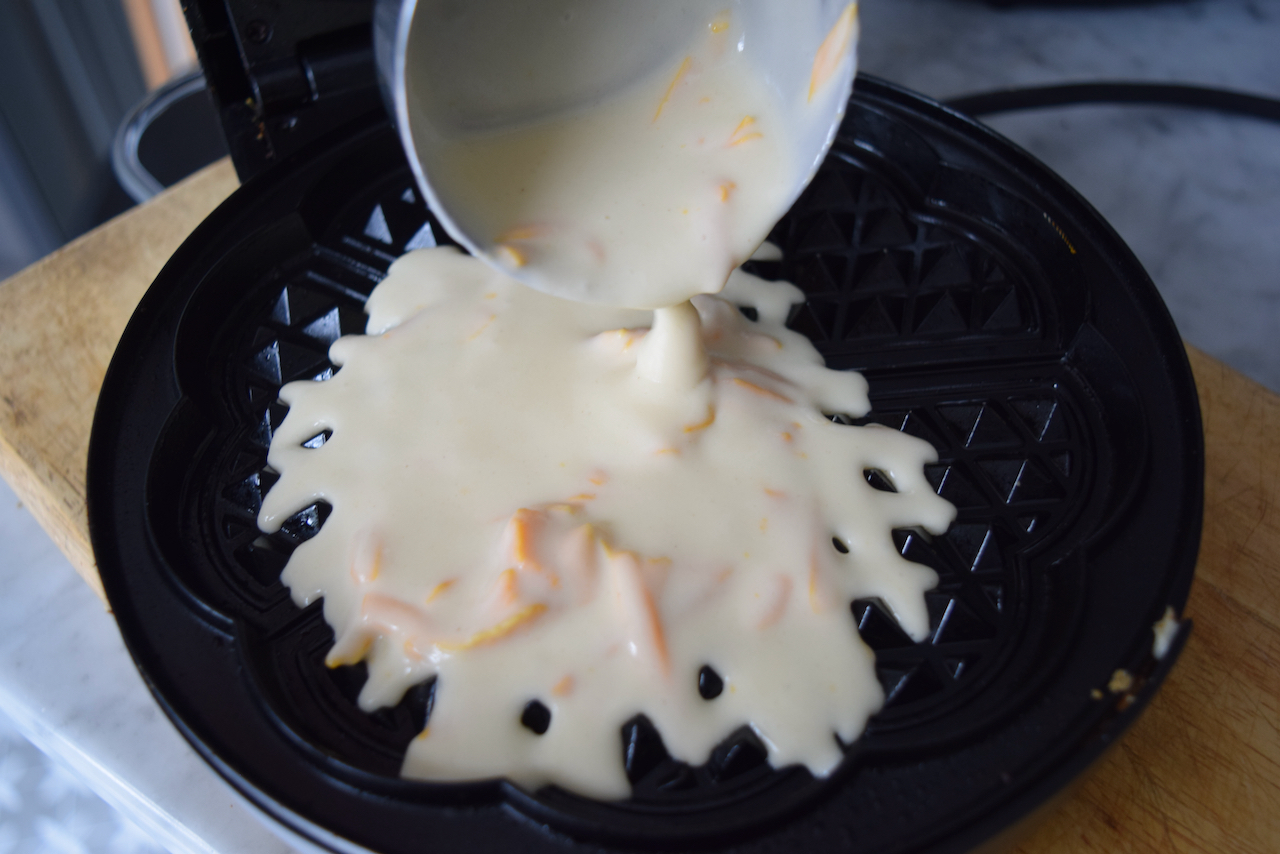 Cheese Waffles recipe from Lucy Loves Food Blog