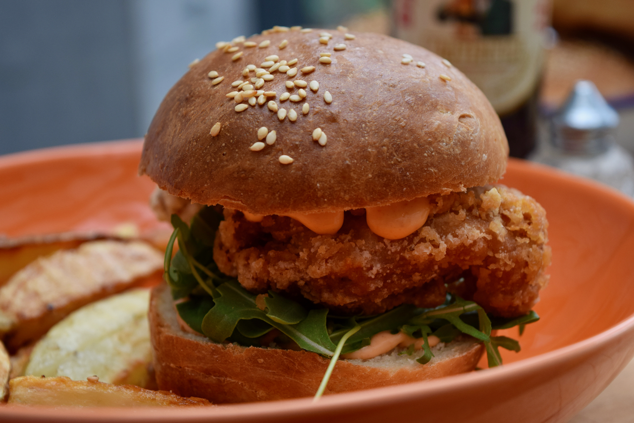 Crispy Fried Chicken Burger recipe from Lucy Loves Food Blog