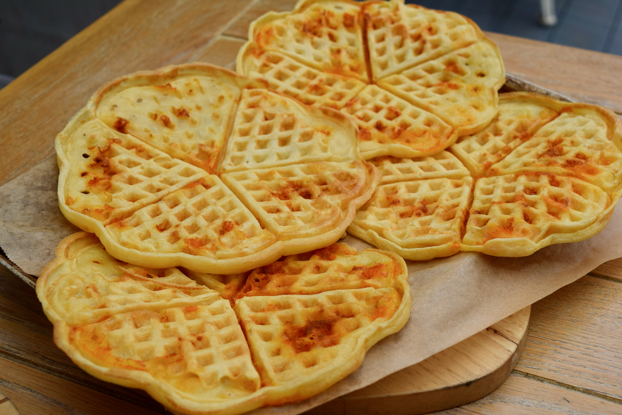 Cheese Waffles Recipe from Lucy Loves Food Blog