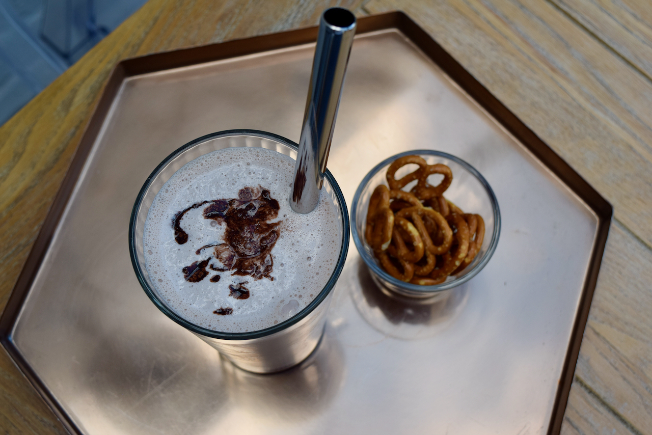 Bourbon Chocolate Milkshake from Lucy Loves Food Blog