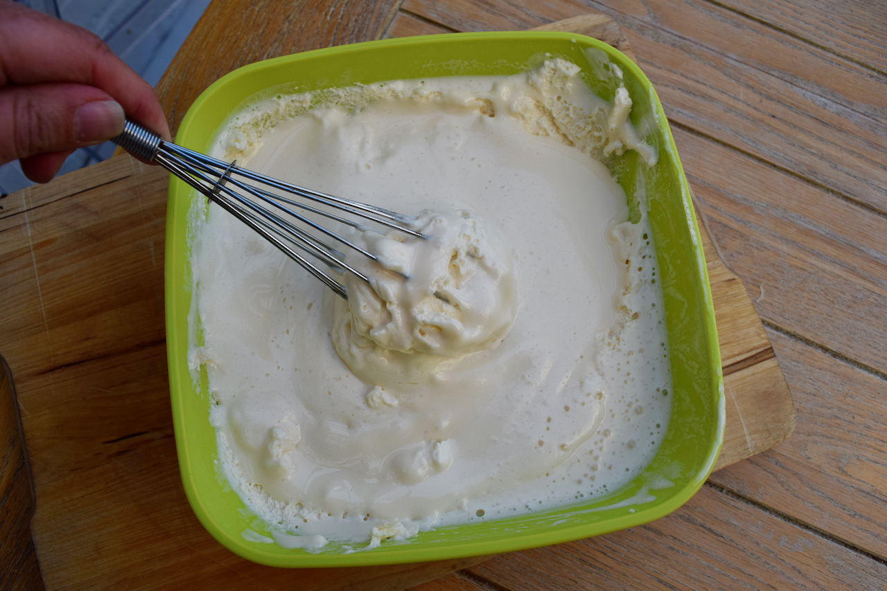 Evaporated Milk Ice Cream with Quick Chocolate Sauce recipe from Lucy Loves Food Blog