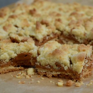 Biscoff Crumble Slice recipe from Lucy Loves Food Blog