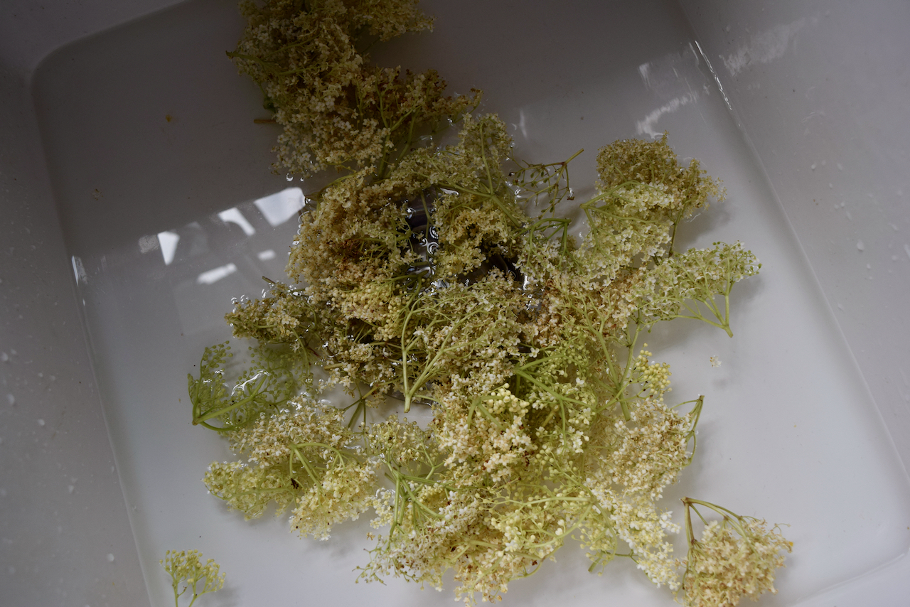 Homemade Elderflower Cordial recipe from Lucy Loves Food Blog