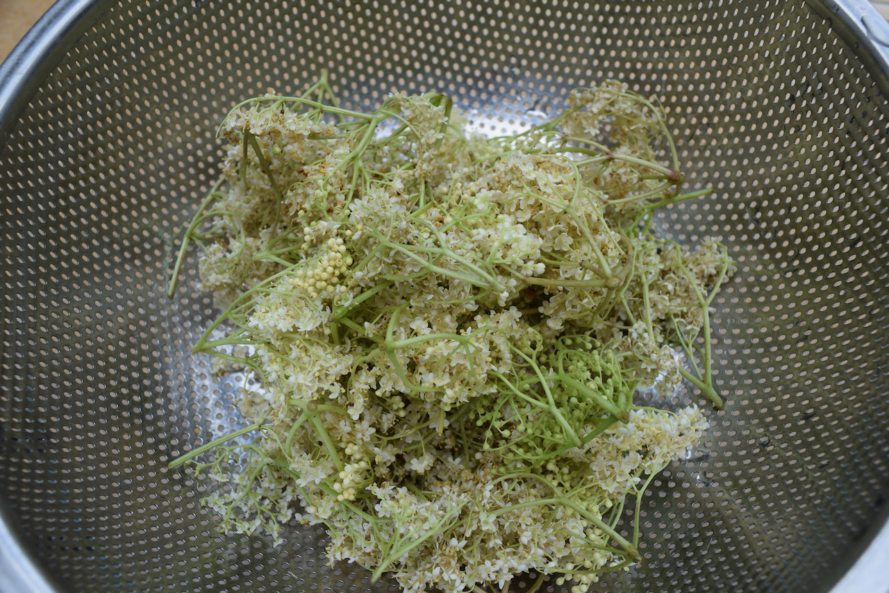 Homemade Elderflower Cordial recipe from Lucy Loves Food Blog