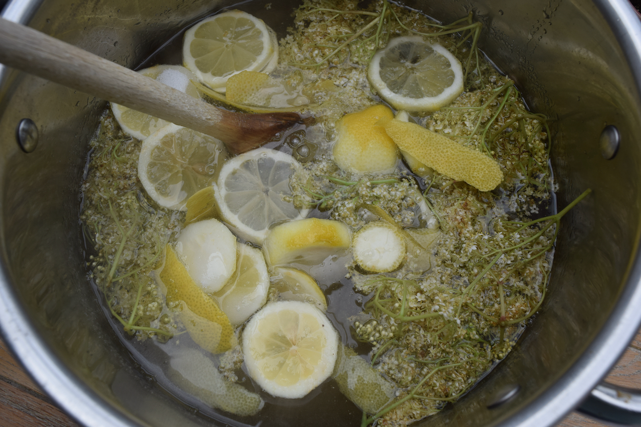 Homemade Elderflower Cordial recipe from Lucy Loves Food Blog