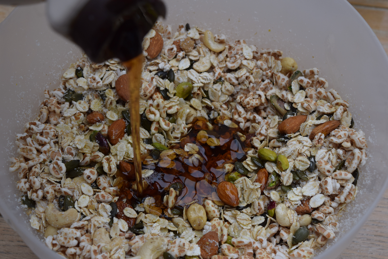 Puffed Whole Grain Granola recipe from Lucy Loves Food Blog