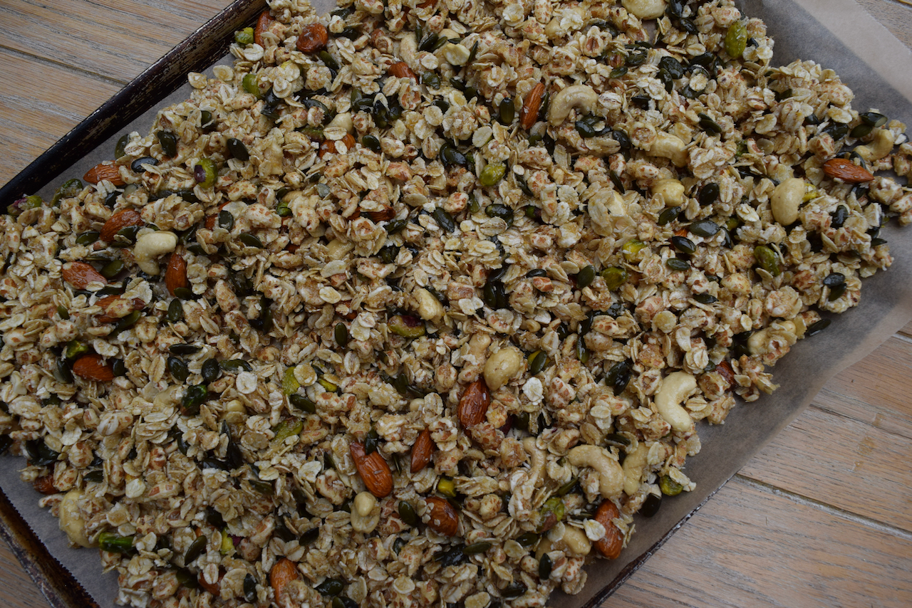 Puffed Whole Grain Granola recipe from Lucy Loves Food Blog