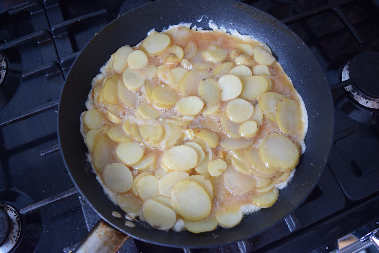 Spanish Omelette recipe from Lucy Loves Food Blog