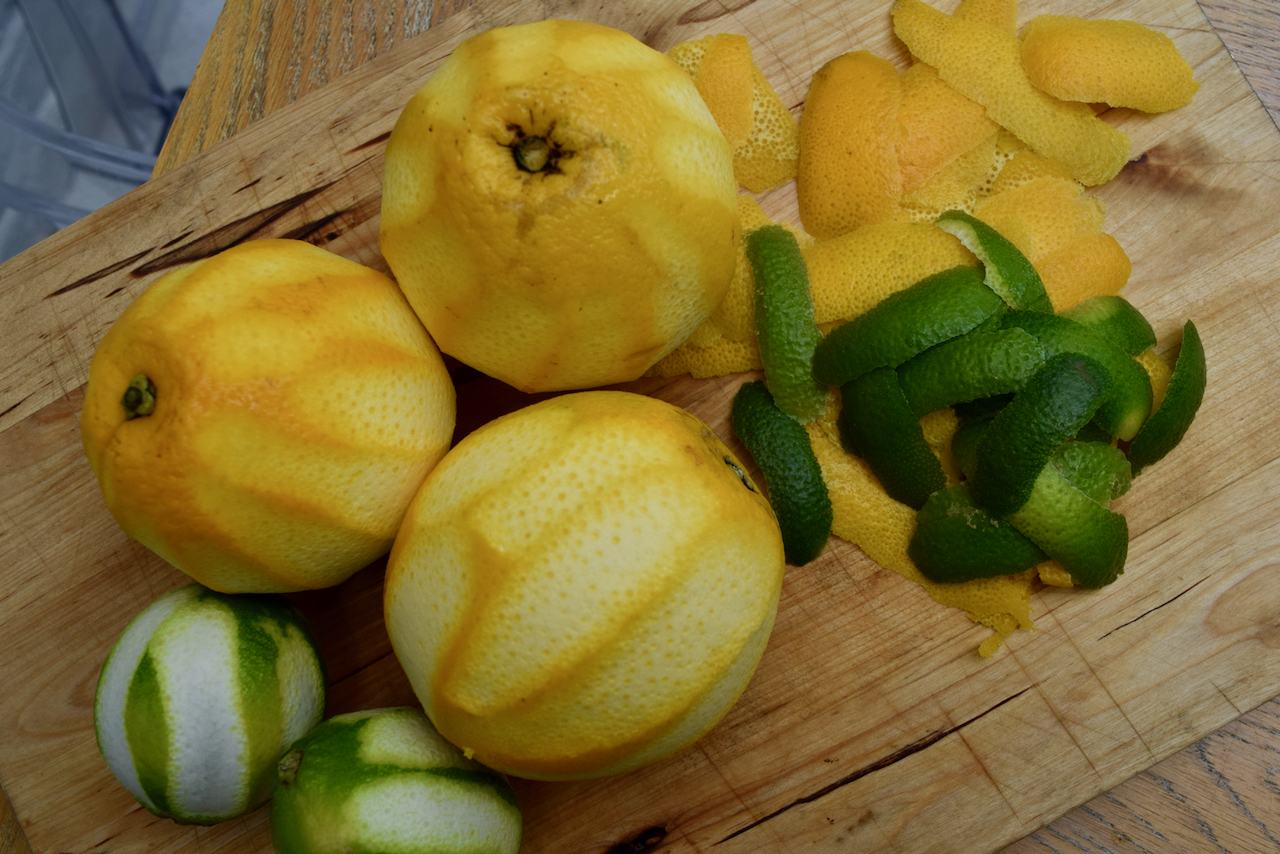 Homemade Orange and Lime Gin recipe from Lucy Loves Food Blog