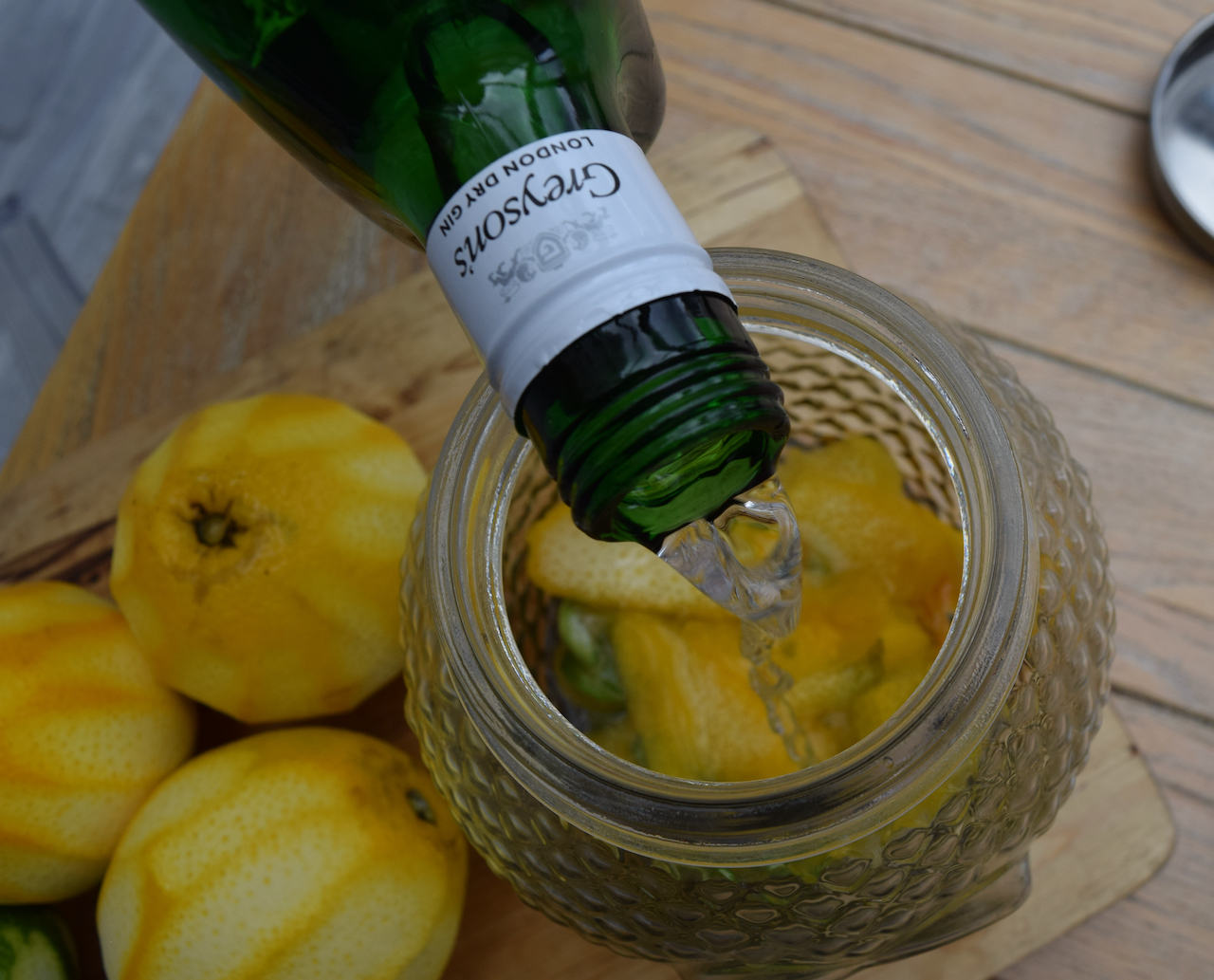 Homemade Orange and Lime Gin recipe from Lucy Loves Food Blog