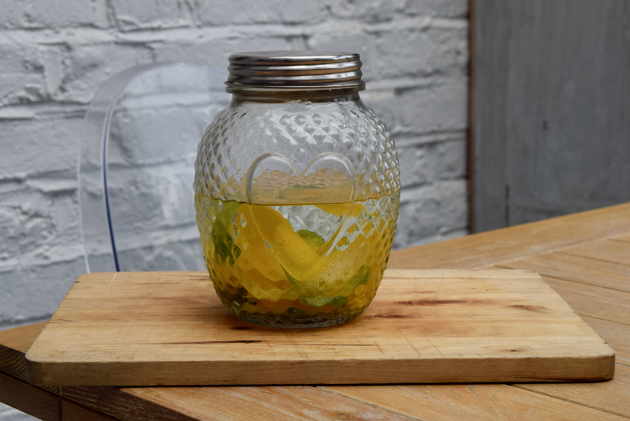 Homemade Orange and Lime Gin recipe from Lucy Loves Food Blog