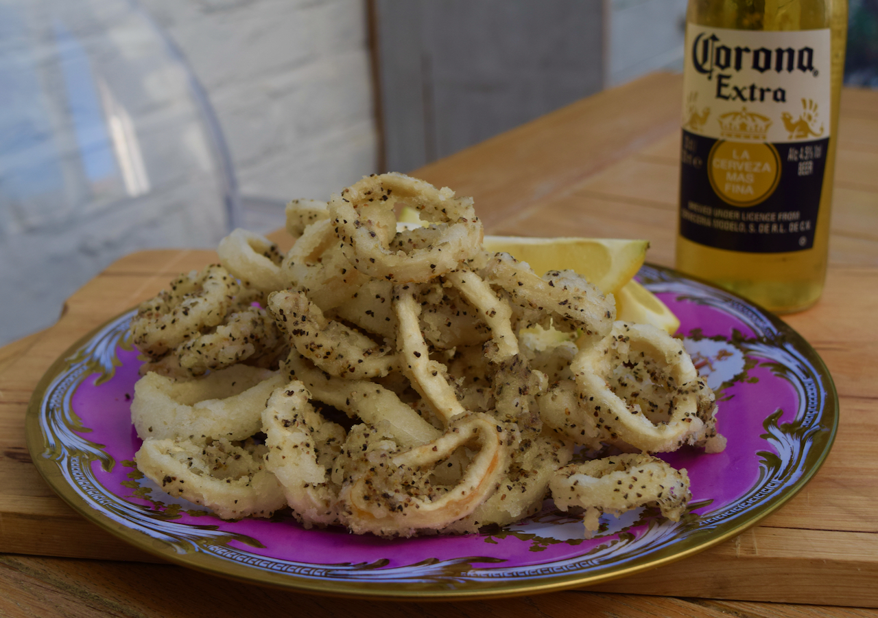 Salt and Pepper Squid recipe from Lucy Loves Food Blog
