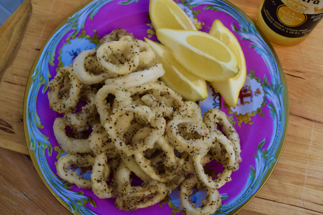 Salt and Pepper Squid recipe from Lucy Loves Food Blog