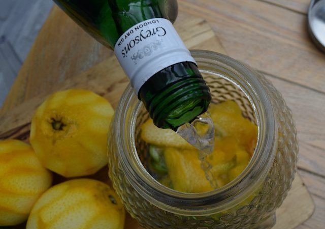 Homemade Orange and Lime Gin recipe from Lucy Loves Food Blog