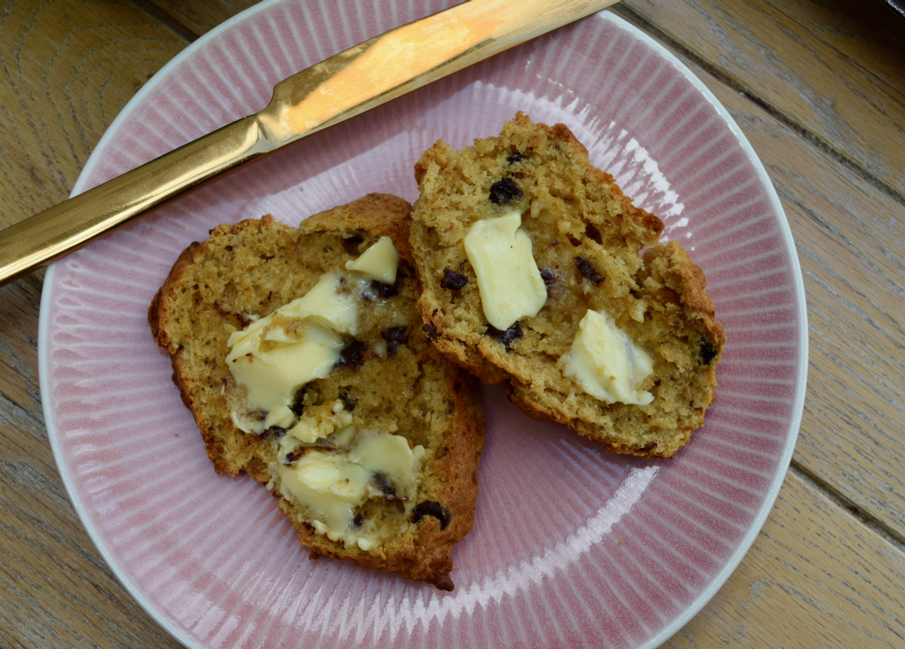 Brown Sugar Banana Scones recipe from Lucy Loves Food Blog