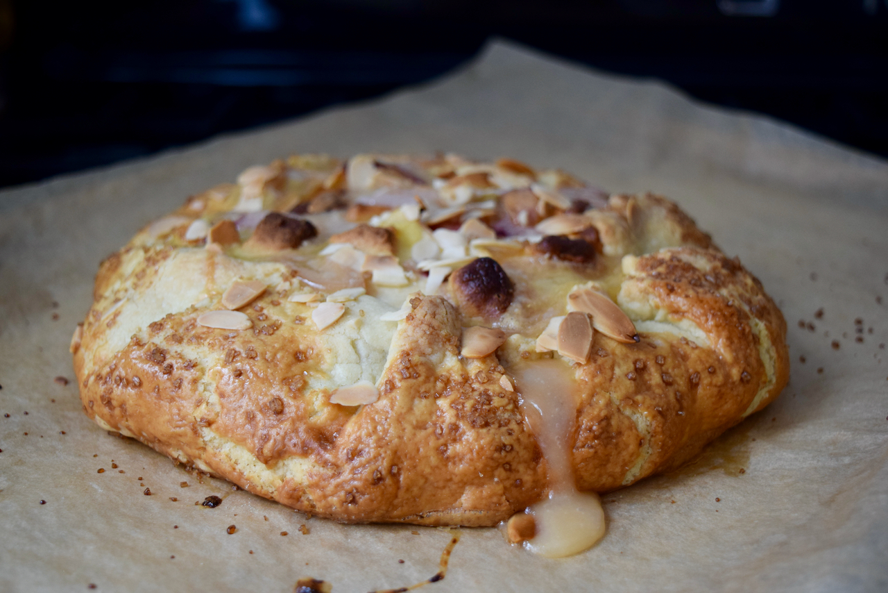 Peach and Almond Galette recipe from Lucy Loves Food Blog