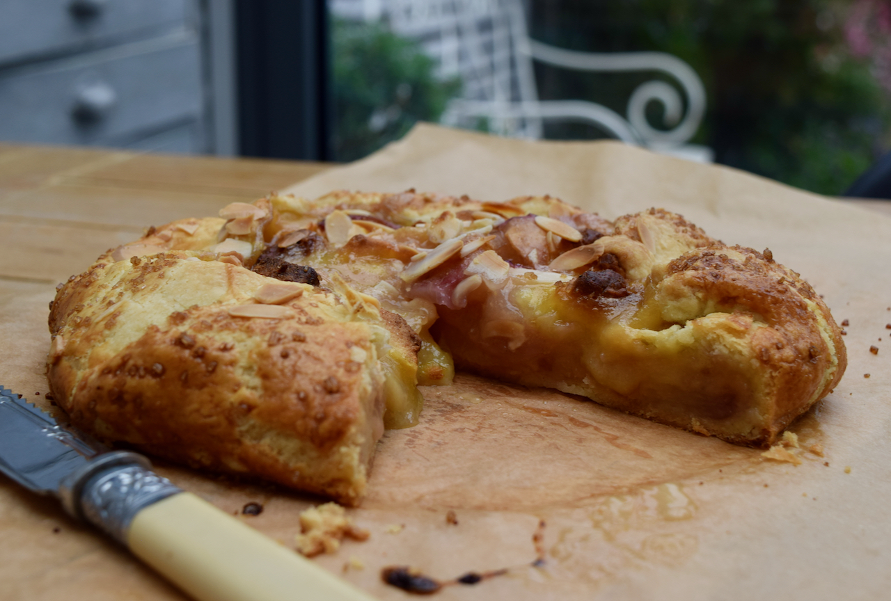 Peach and Almond Galette recipe from Lucy Loves Food Blog