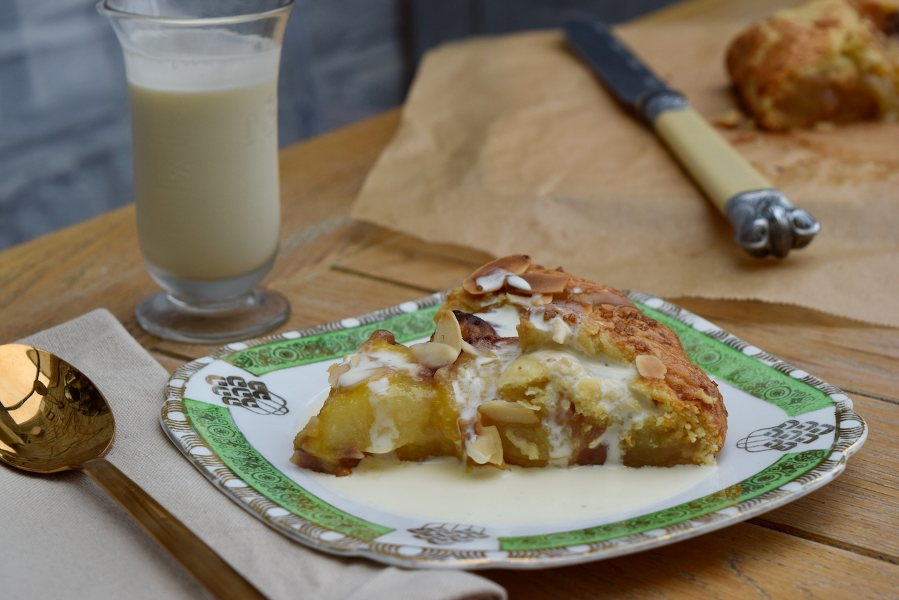 Peach and Almond Galette recipe from Lucy Loves Food Blog