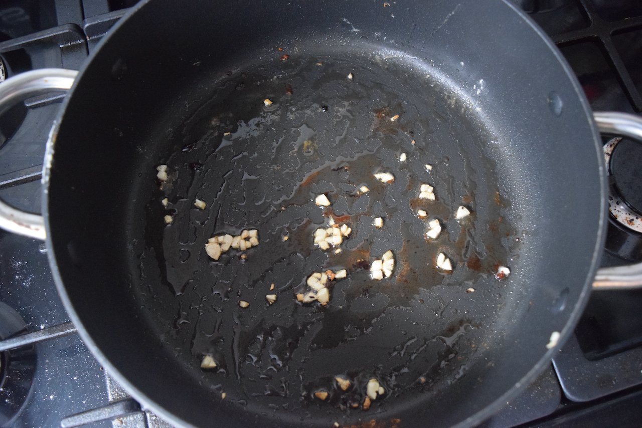 One Pot Chicken with Orzo and Parmesan recipe from Lucy Loves Food Blog